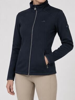 SCHOCKEMOHLE Sports Rainbow Riding Jacket Velvet Lined Full Zip Equestrian Logo